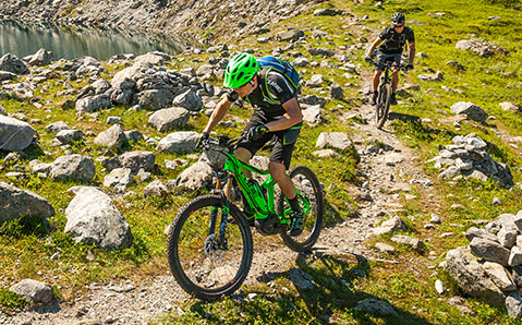 E-mountain bike fullys: full-throttle on the terrain